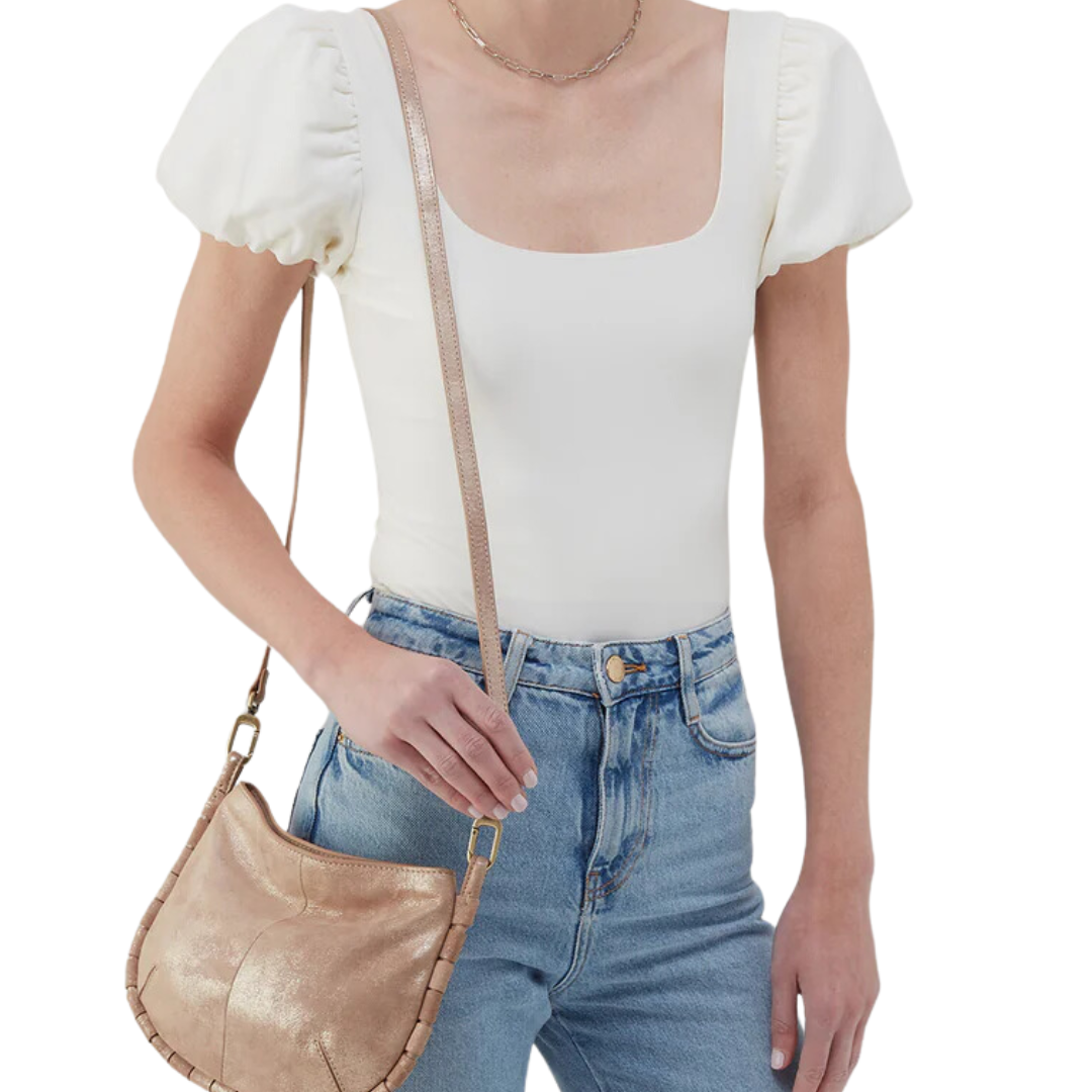 Phoebe Crossbody in Gilded Beige