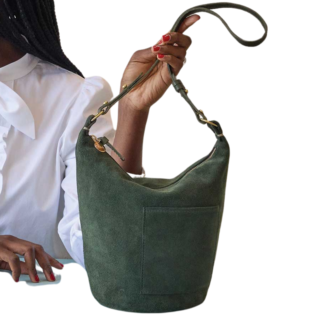 Petite Jeanne in Loden Suede