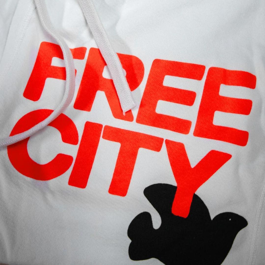 FreeCityLarge Sunfades Pocket Sweatpant in Chalk Electric