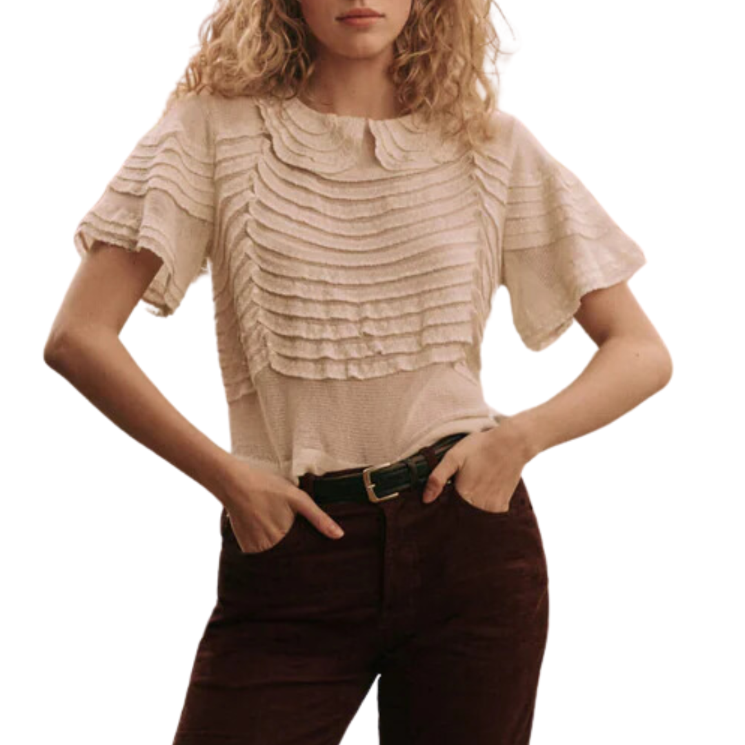 The Rosebud Top in Cream