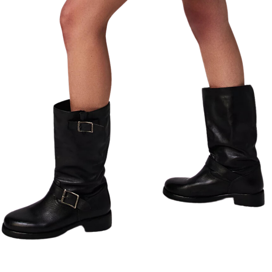 Ride Or Die Engineer Boots in Black