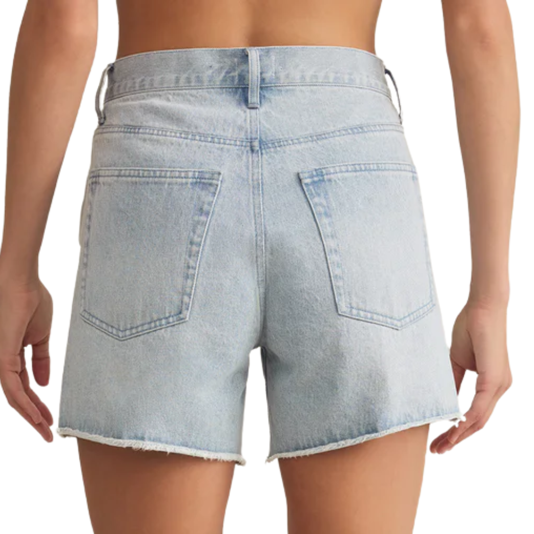 Everyday Hi Rise Denim Short in Faded Indigo
