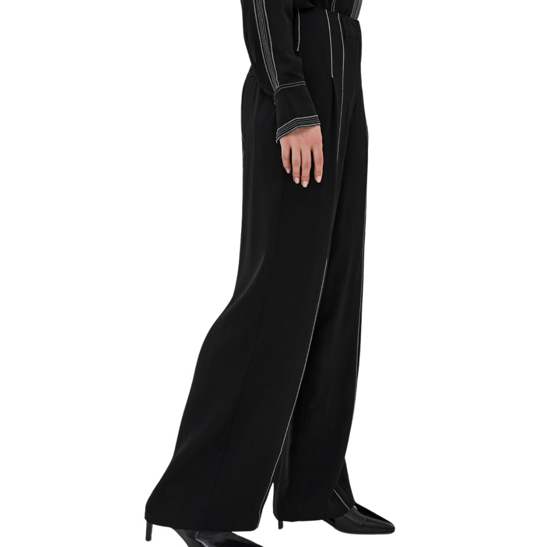 Delvine Pant in Noir