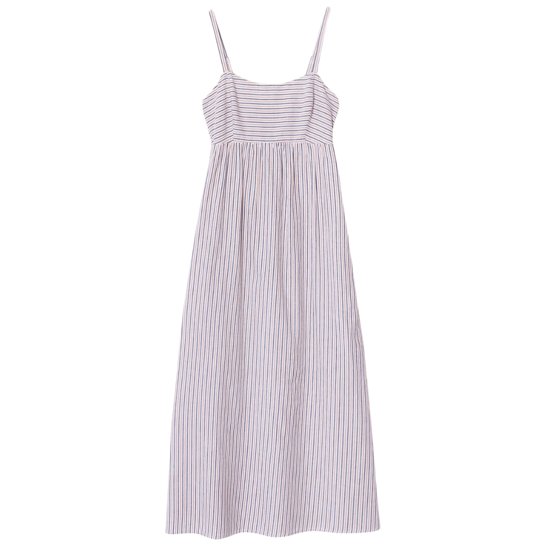 Flavia Dress in Mocha Stripe