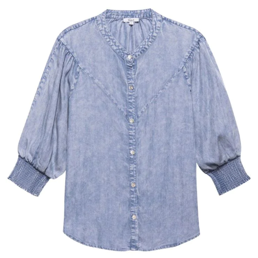 Luce Top in Medium Cloud Wash