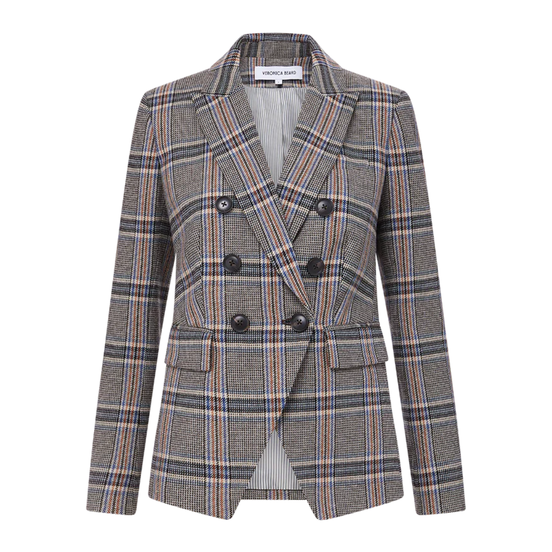 Miller Plaid Dickey Jacket in Black Multi