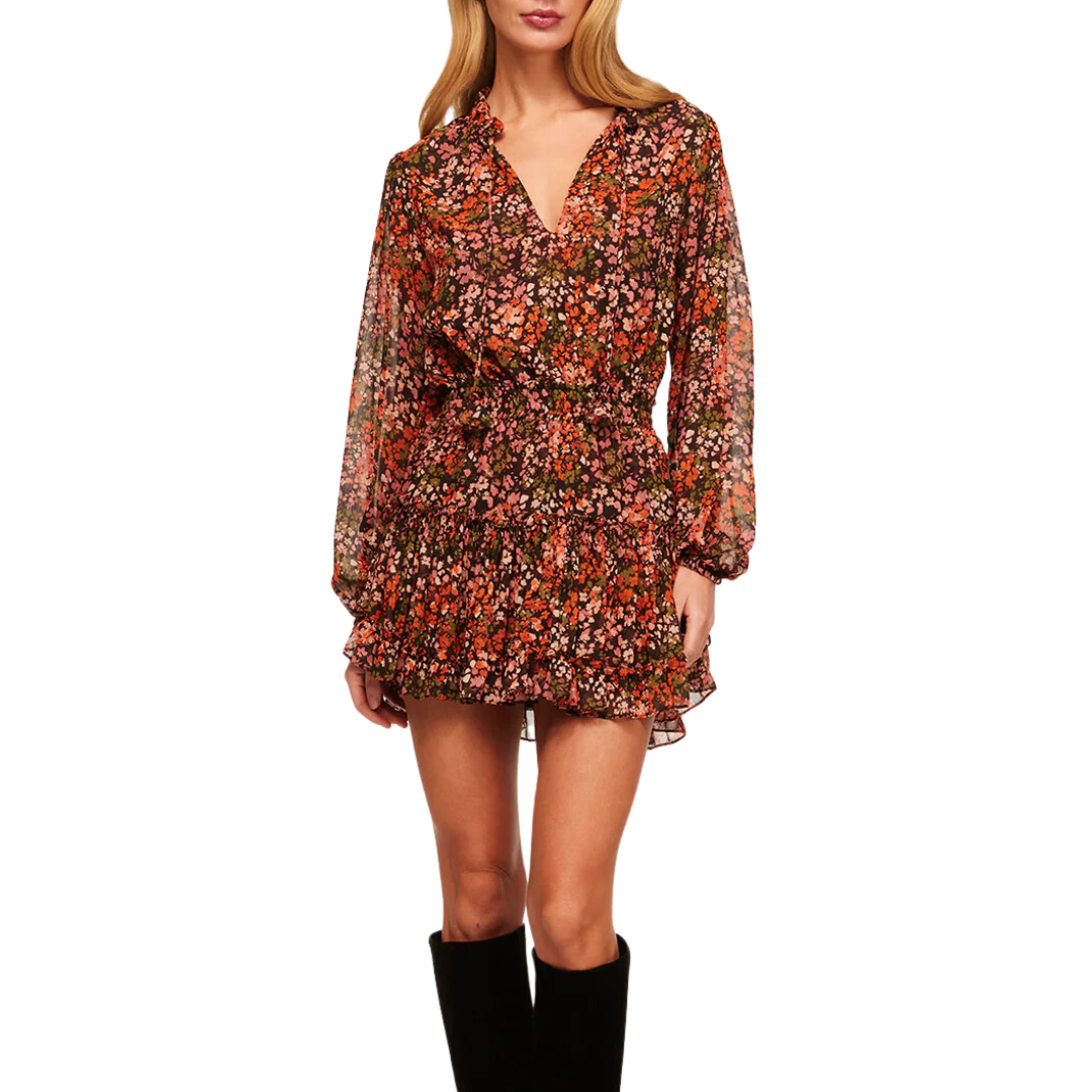 Lorena Dress in Autumn Flora