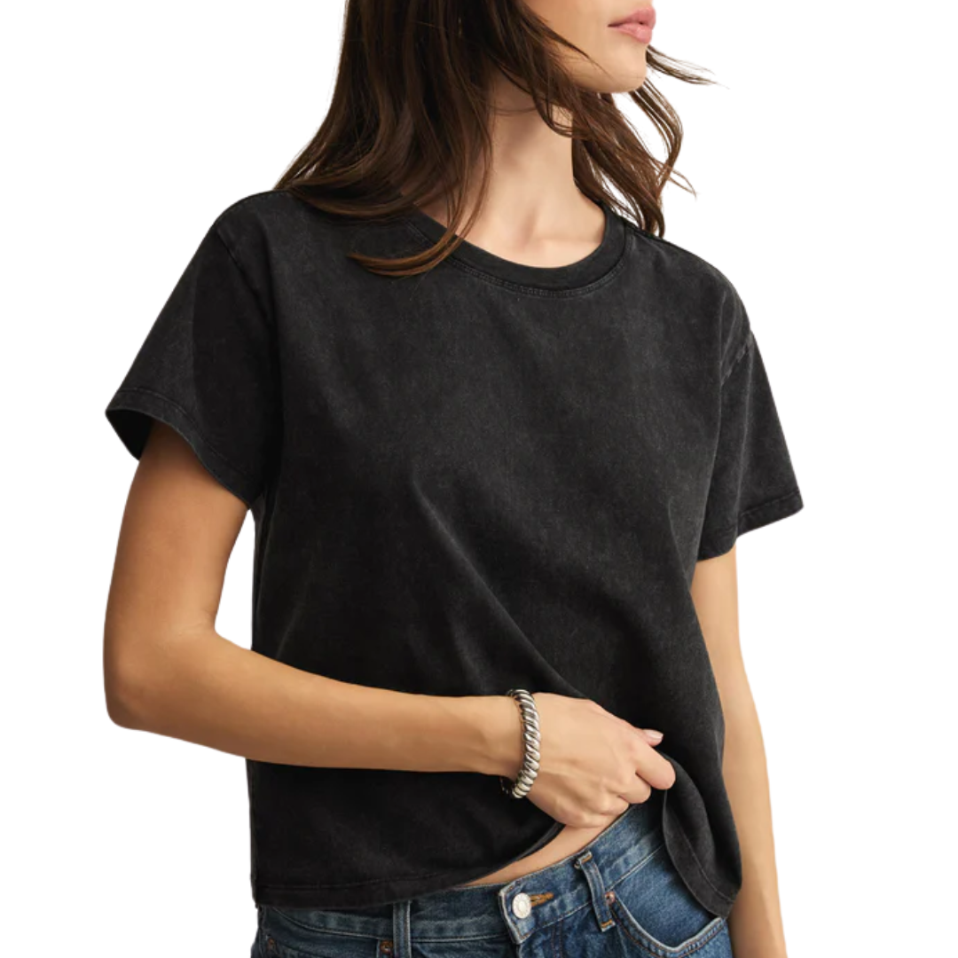 Go To Washed Tee in Black