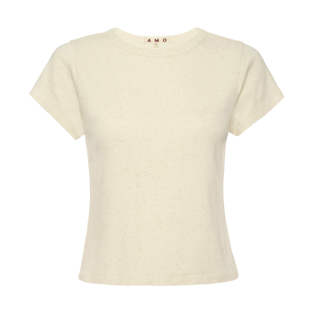 Baby Tee in Oatmeal Heather