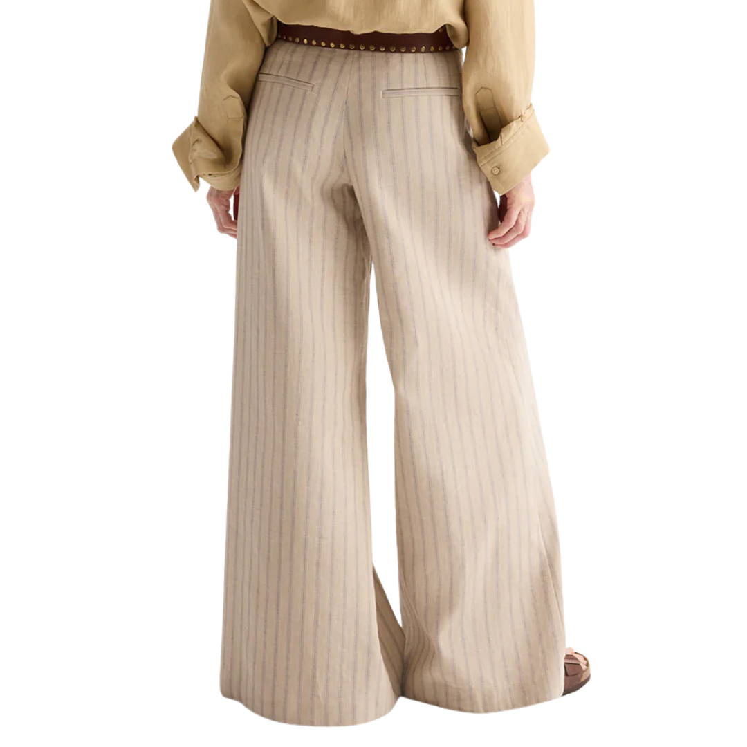 Demie Pant in Ecru Multi