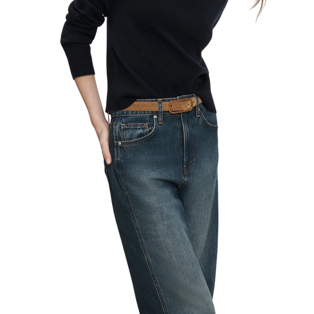 Loop Suede Belt in Acorn