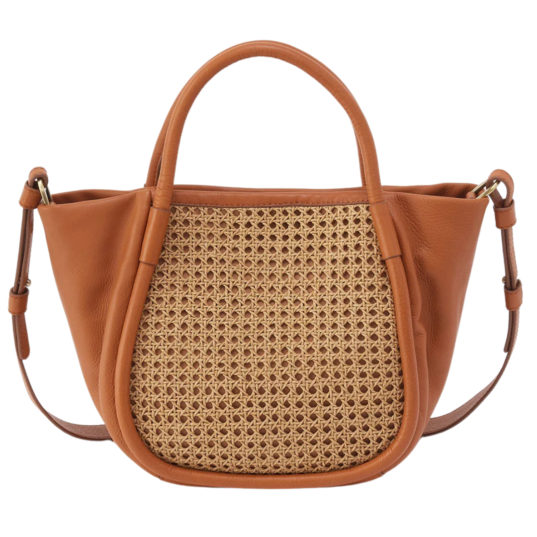 Margot Satchel in Burnished Caramel Caning
