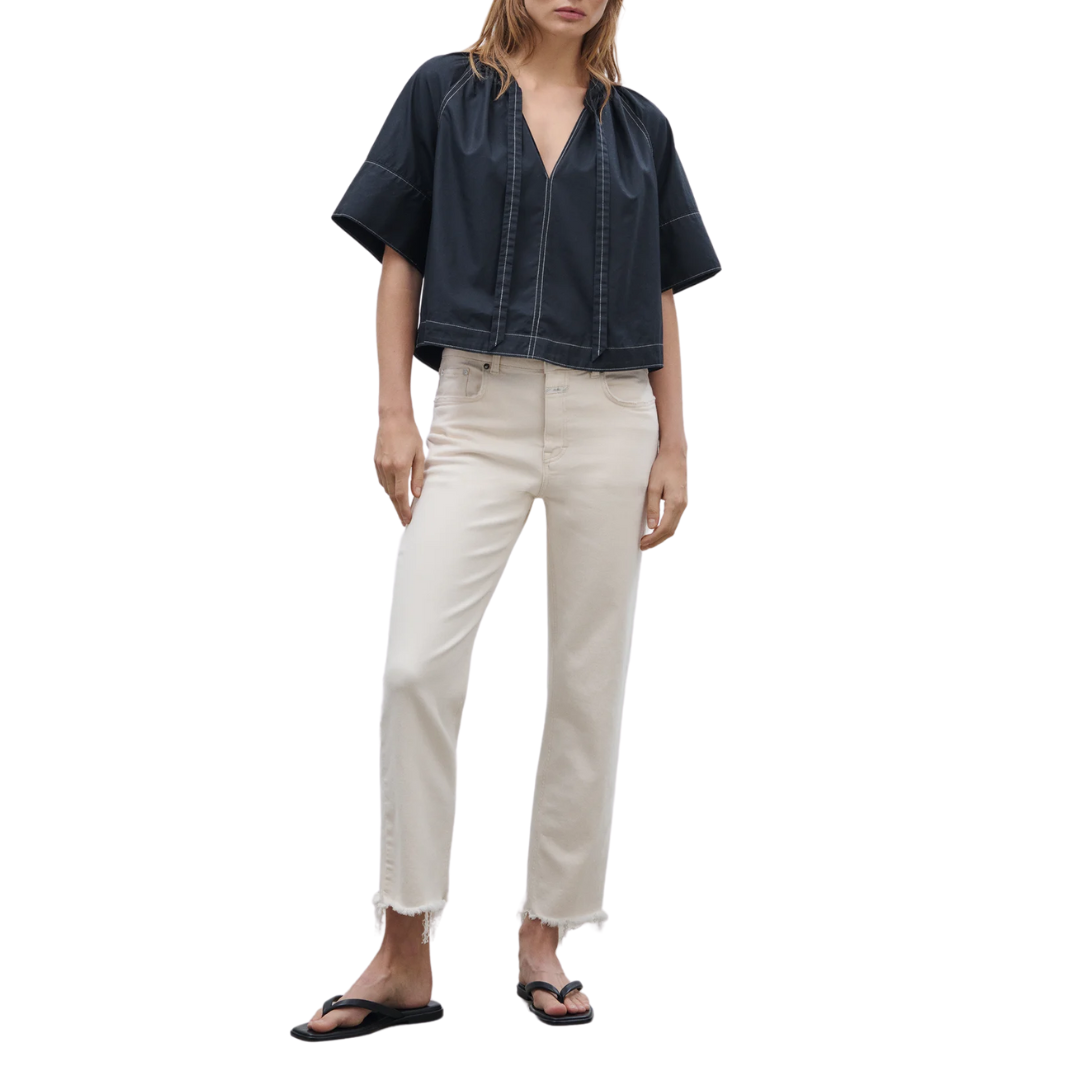 Milo Straight Jeans in Ivory