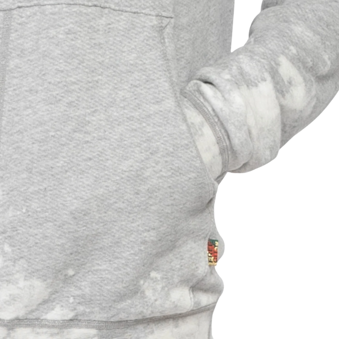 Bleachout Shrunken Hoodie in Heatherbleachout