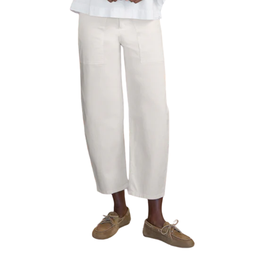 Bray Everyday Barrel Pant in Chalk