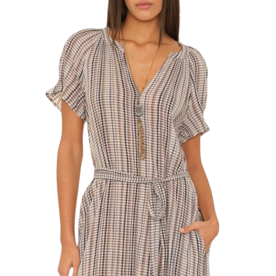 Harlow Dress in Coco Shell