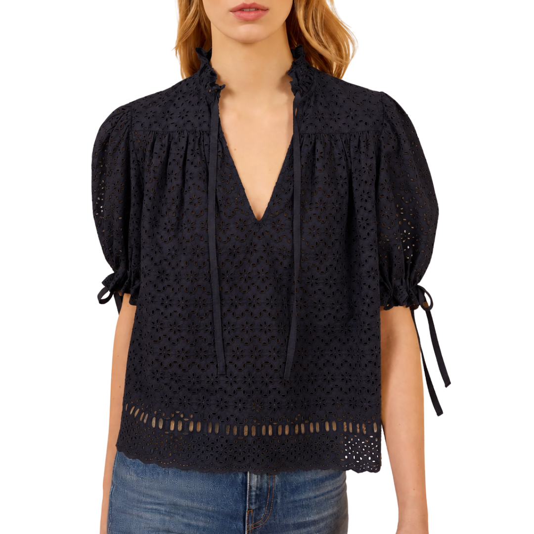 Alouette Cotton Top in Midnight