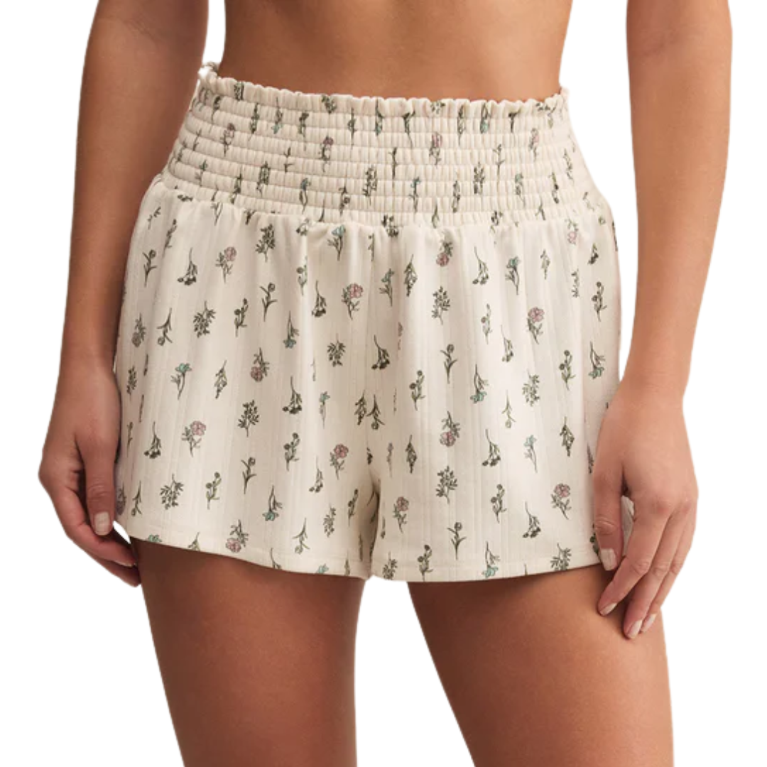Dawn Floral Short in Crystal