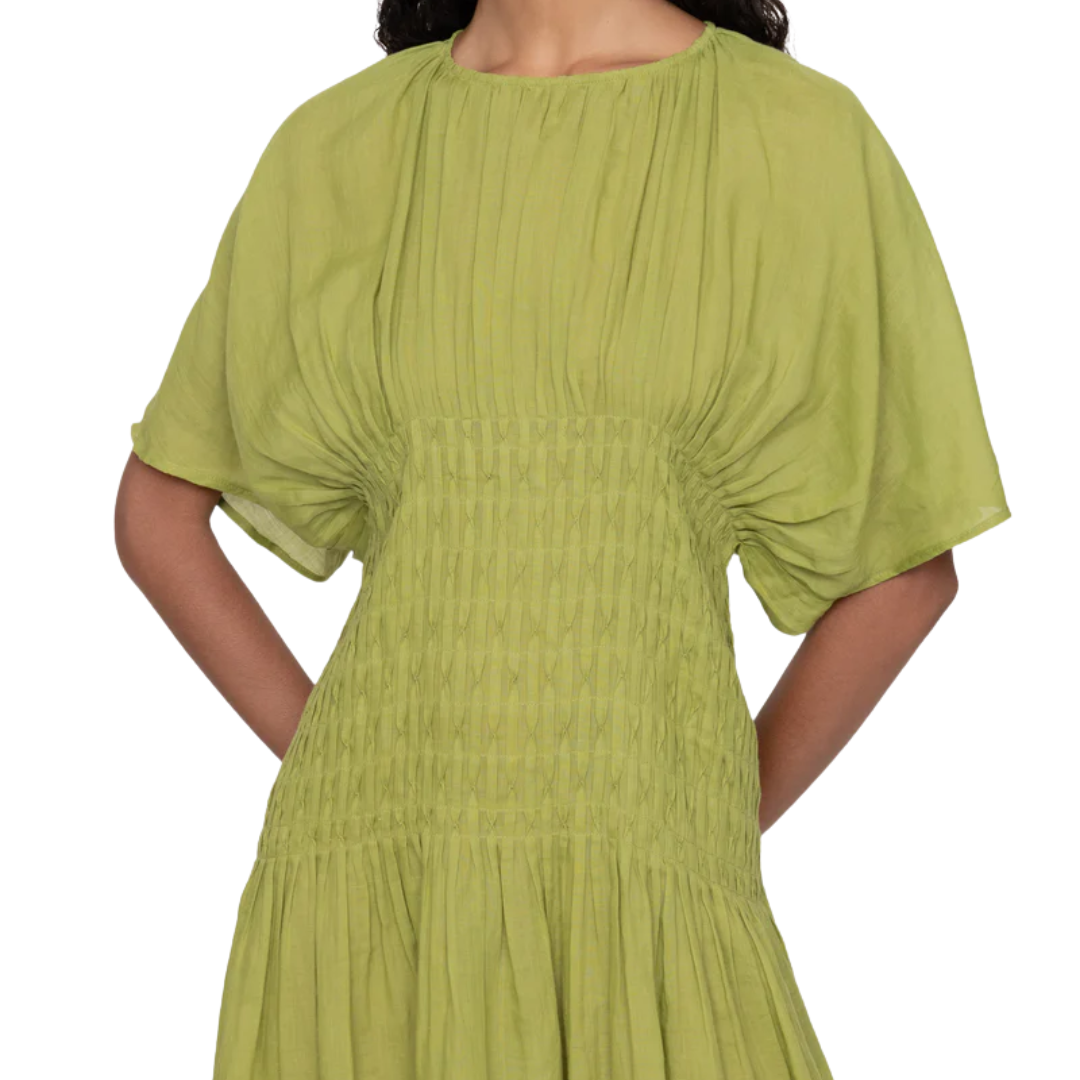 Violet Dress in Green