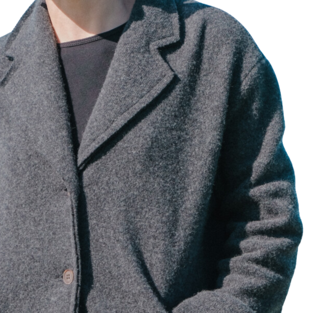 Wool/Cashmere Jacket in Grey