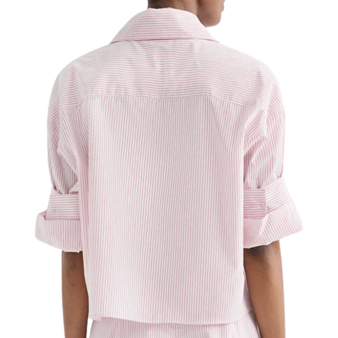 Tie One On Shirt in White/Red