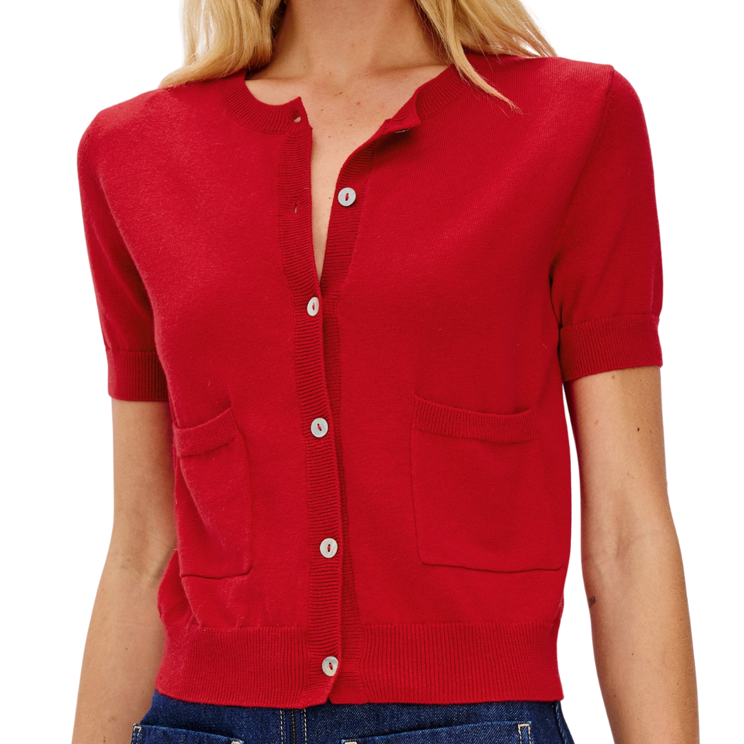 Aisley Sweater in Crimson