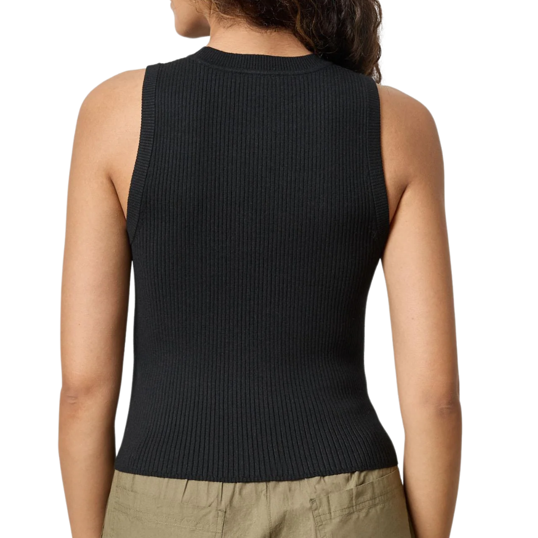 Short Perfect Tank Sweater in Black