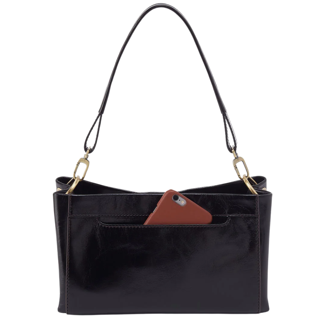 Seneca Shoulder Crossbody in Black