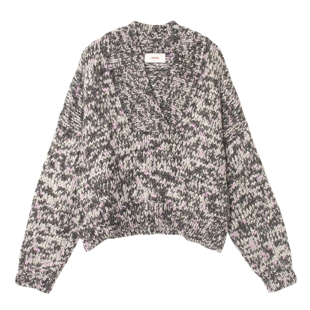 Keyes Sweater in Black Melange