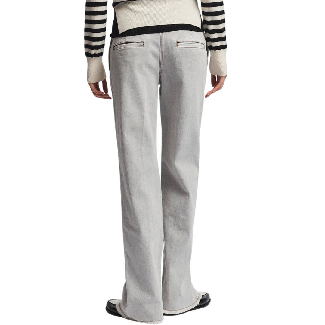 Nessa Denim Pant in Powder Grey