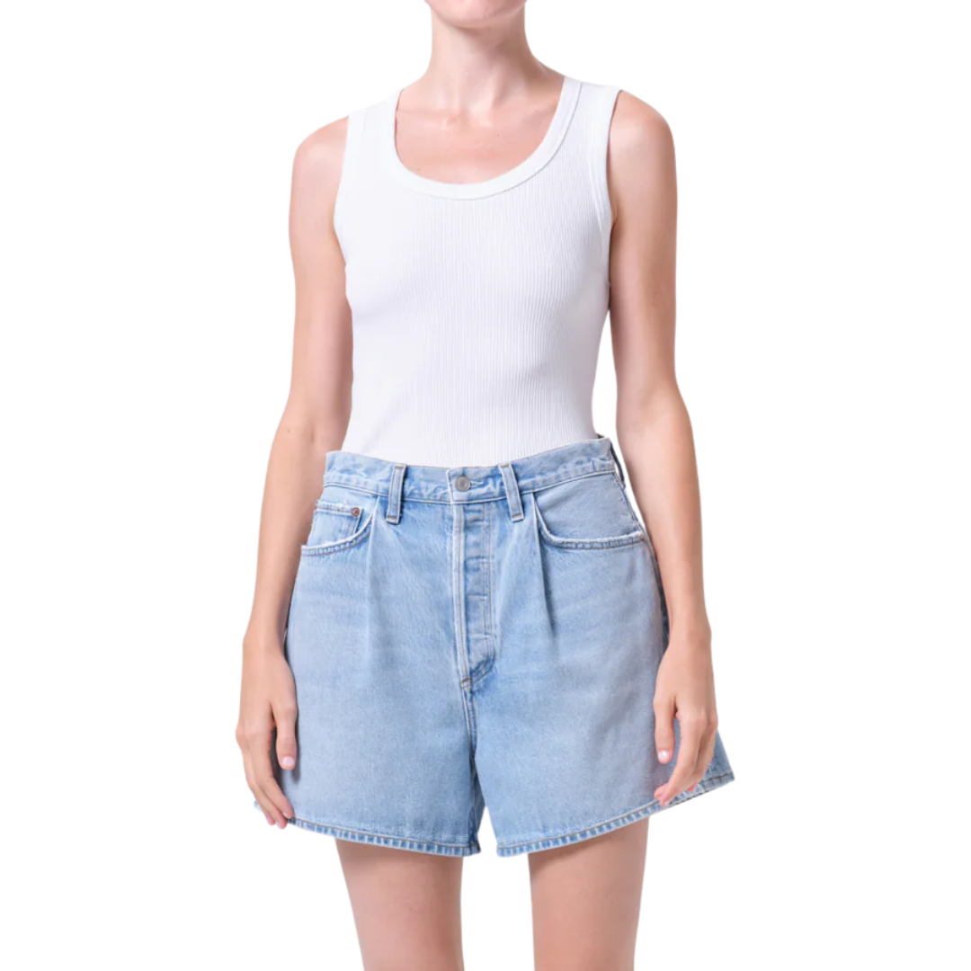 Rhoda Pleated A-Line Short in Raft