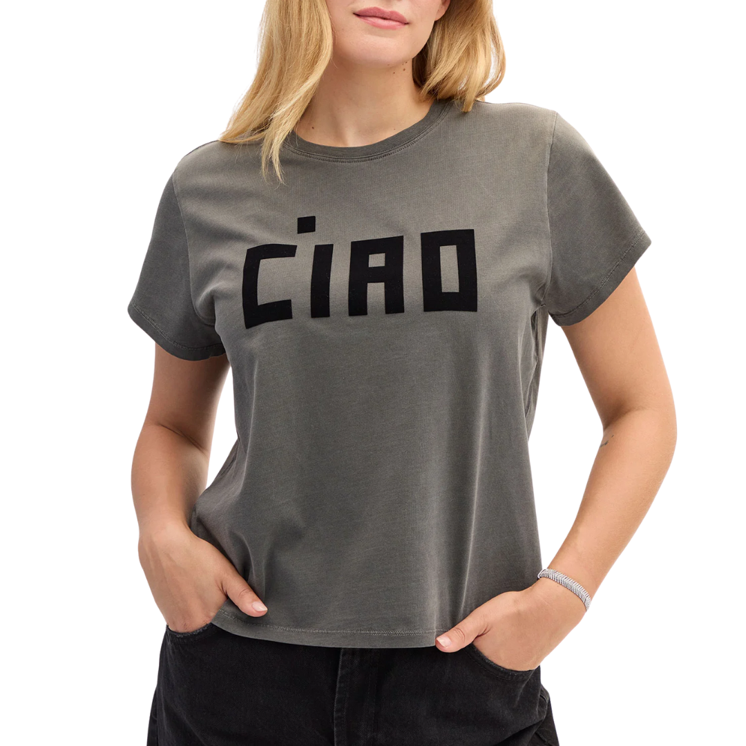 Ciao Classic Tee in Faded Black