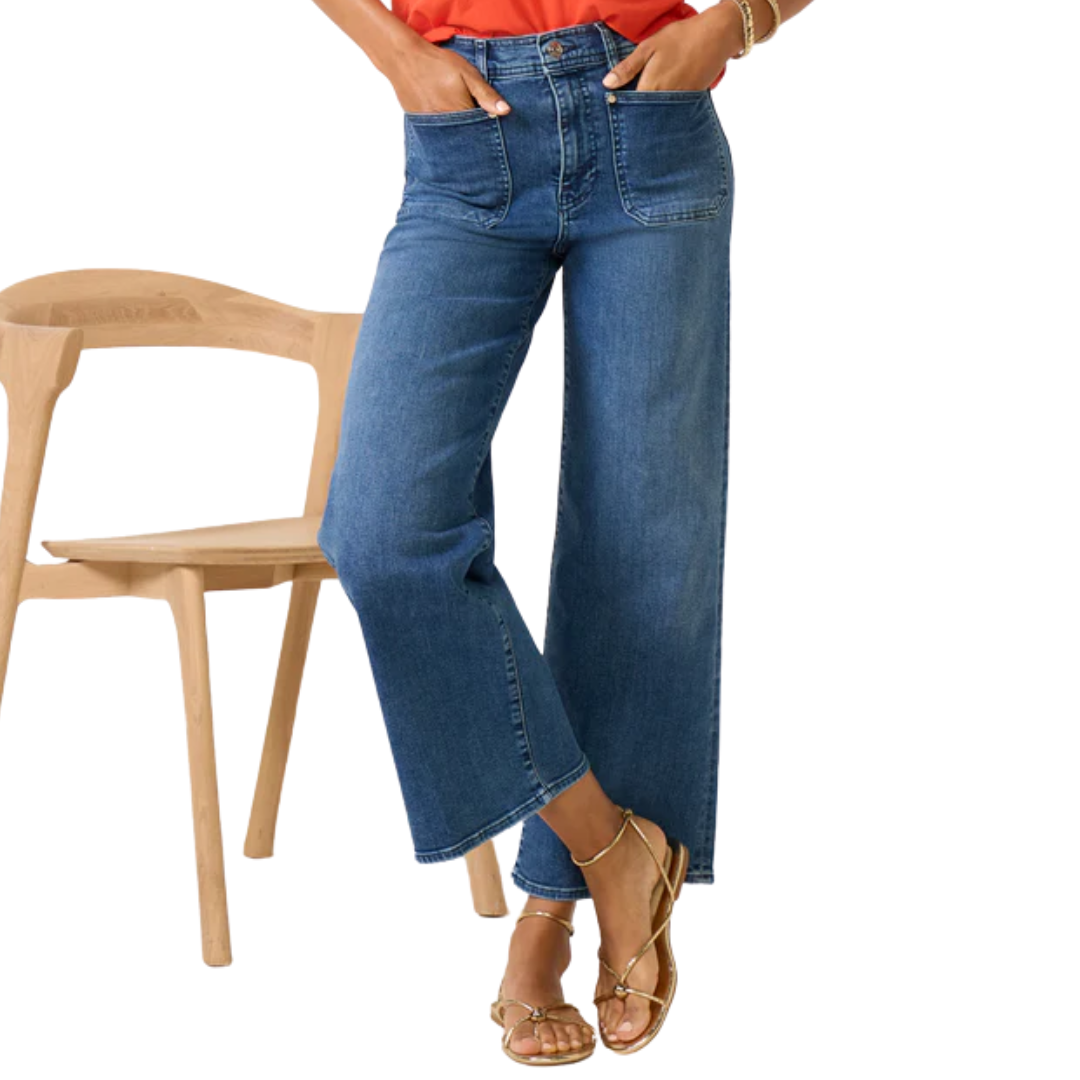 Le Slim Palazzo Crop Harbor Pocket in Archive