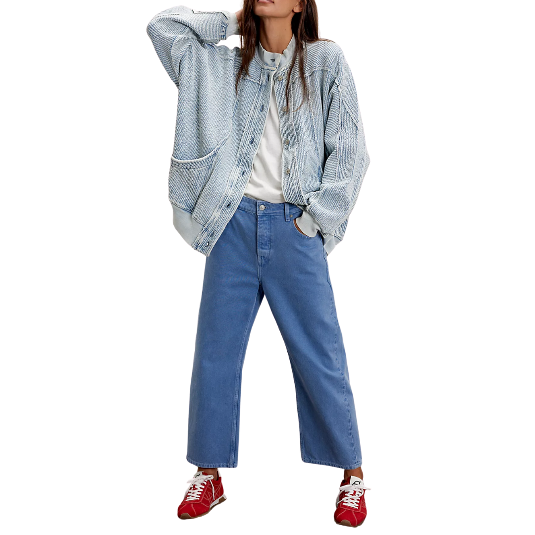 We The Free Deep Trance Dropped Boyfriend Jeans in Ocean