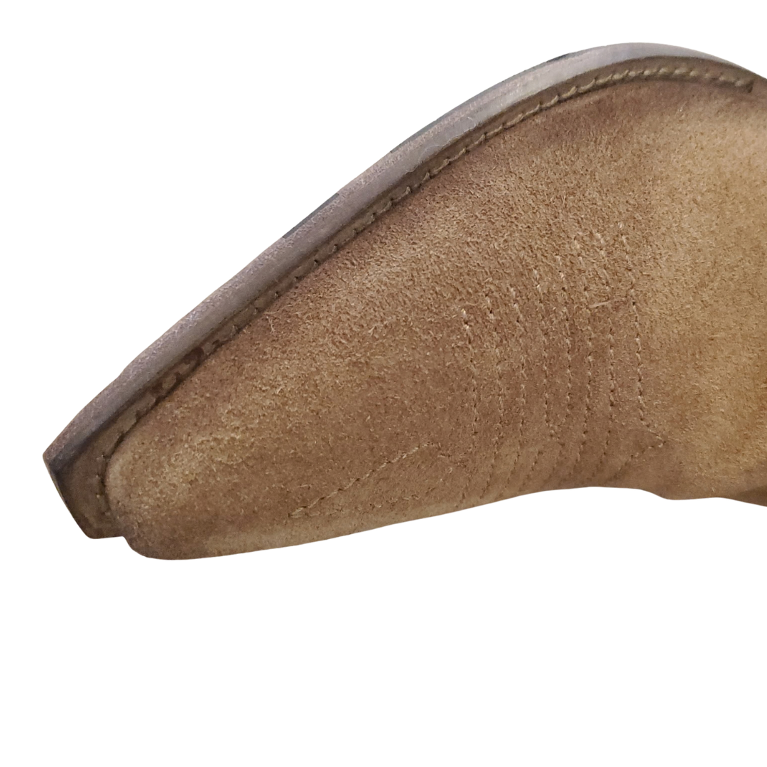 Suede Knee Boots in Sigaro Brown