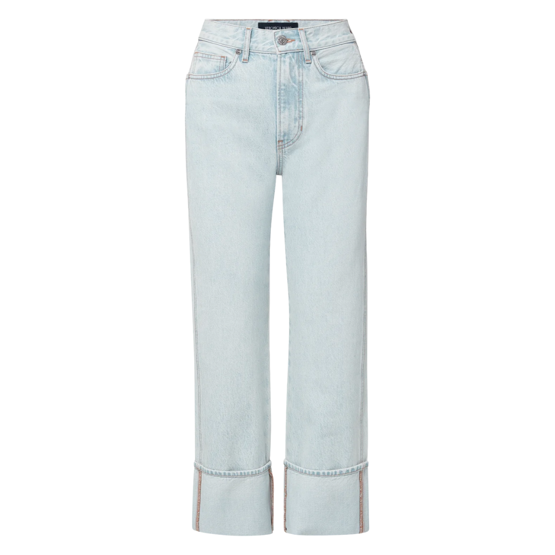 Dylan Straight-Leg Jean in Pale Stone