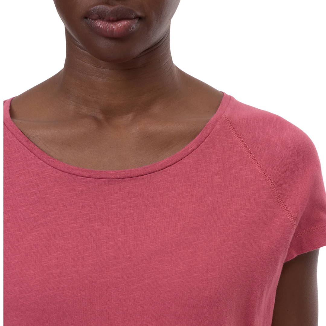 Cotton T-Shirt in Cherry Red