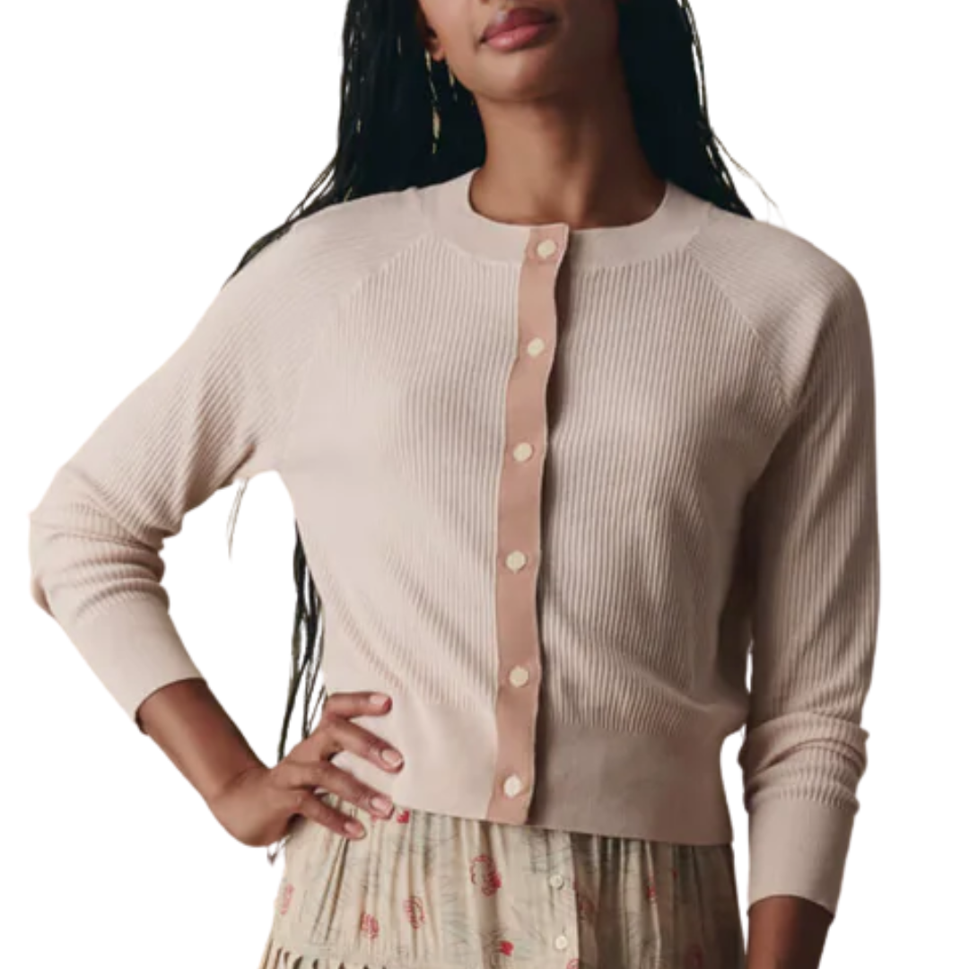 The Dainty Cardigan in Soft Petal