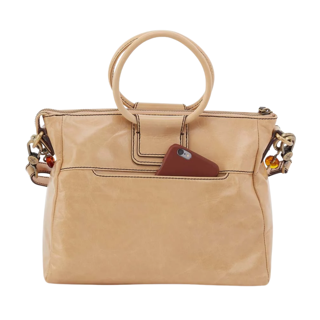 Sheila Medium Satchel in Desert Sand
