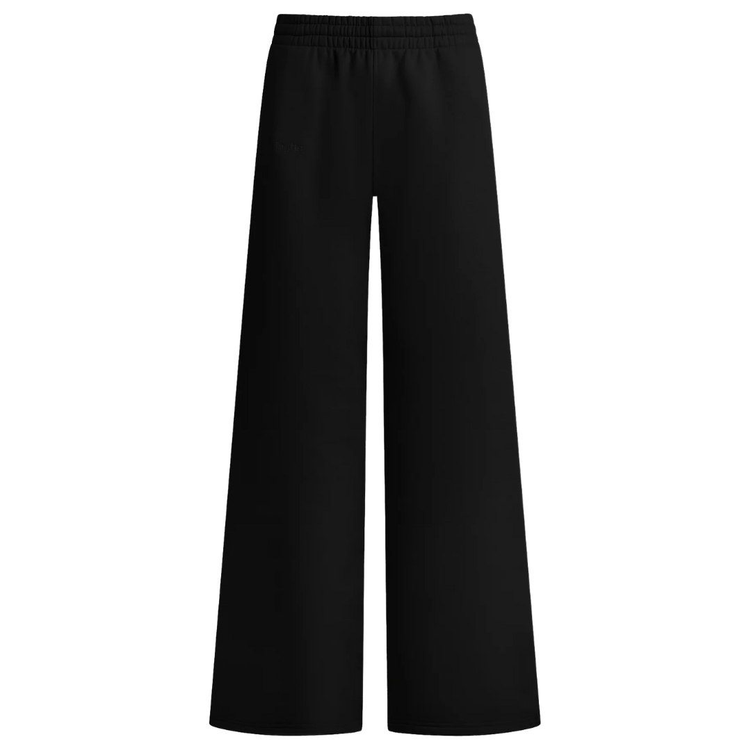 Embroidered Wide Leg in Black