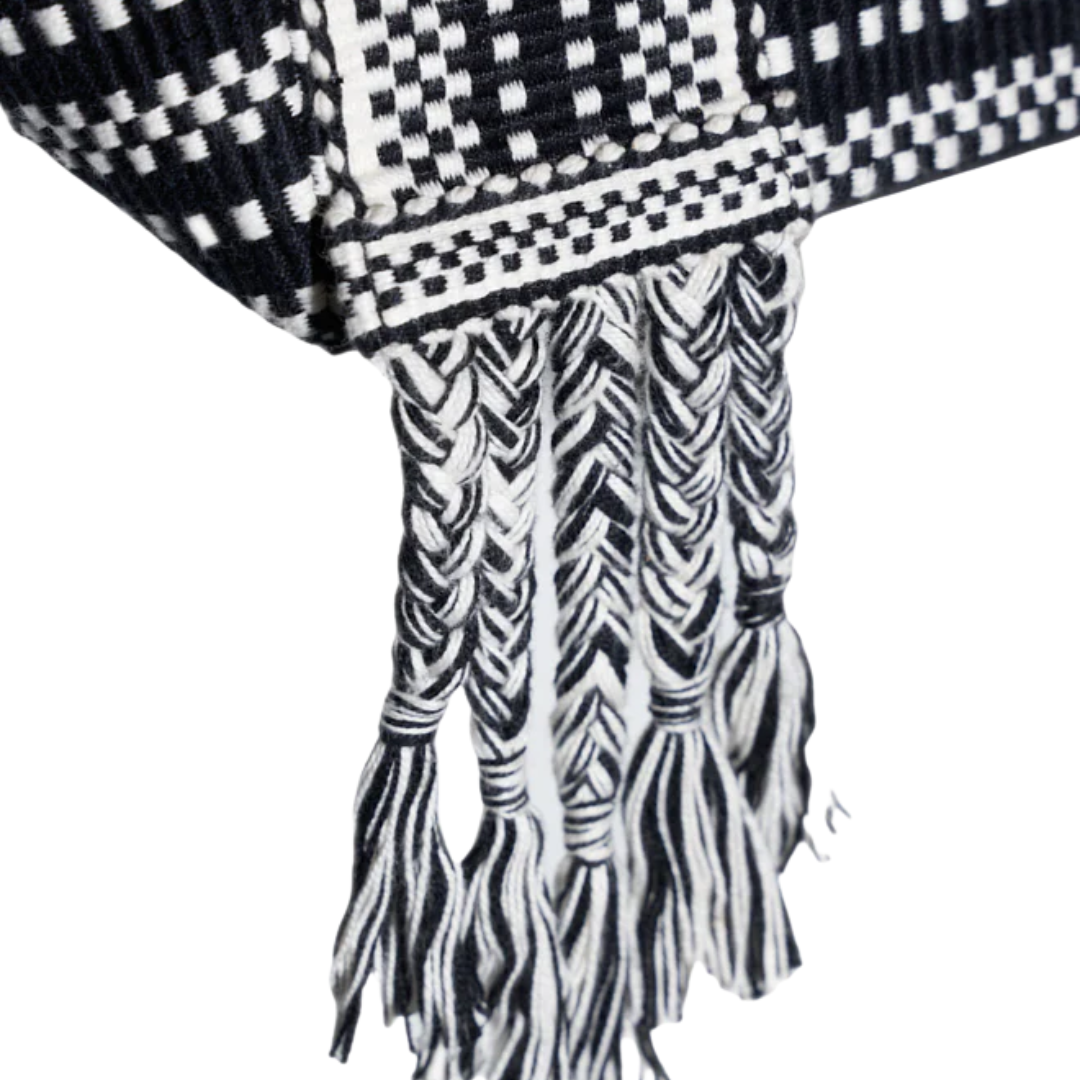 Chulo Large Tote Bag in Ivory-Black