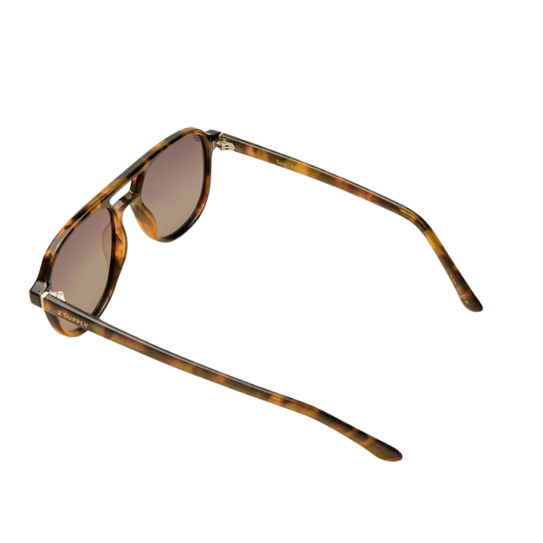 Tourist Polarized Sunglasses in Brown Tortoise-Gradient