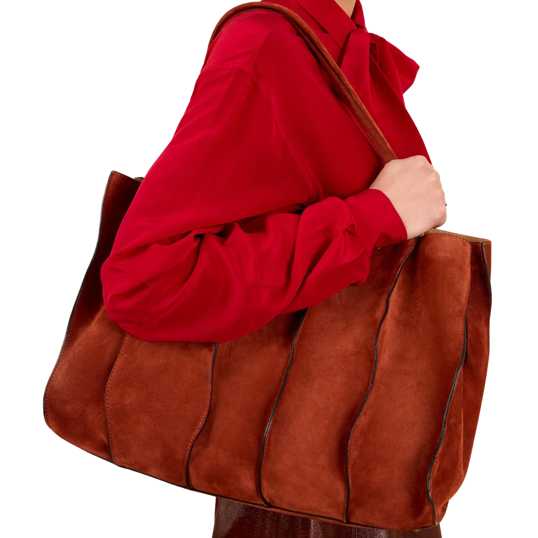 Adria Large Tote in Rust