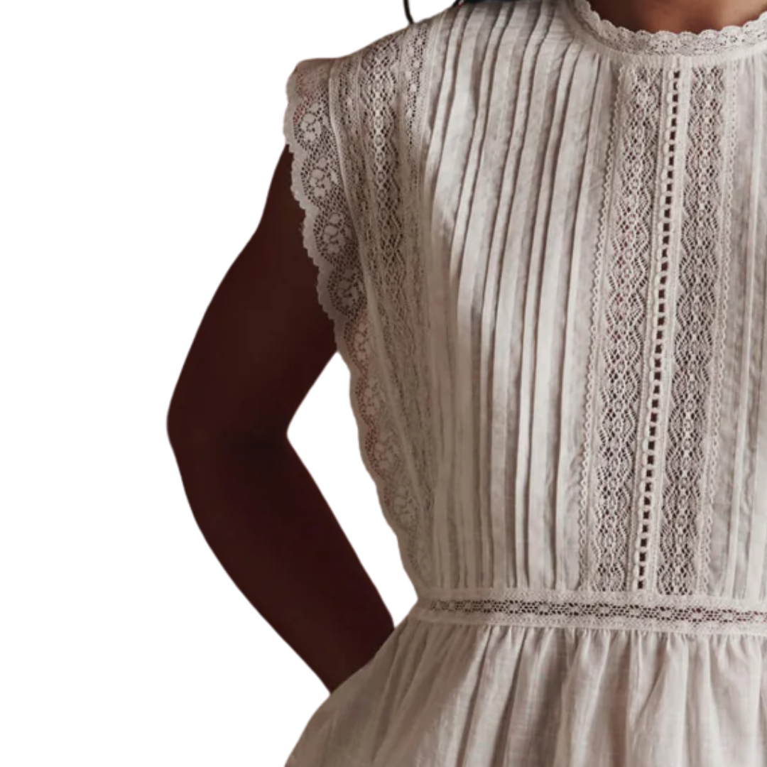 The Sonnet Top in True White