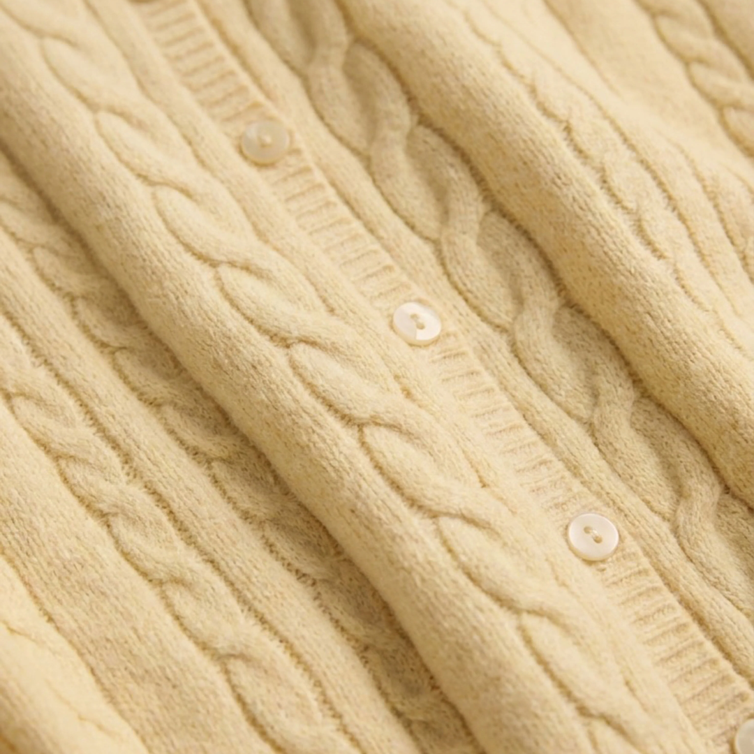 Cera Long Sleeve Cardigan in Lemon Chiffon