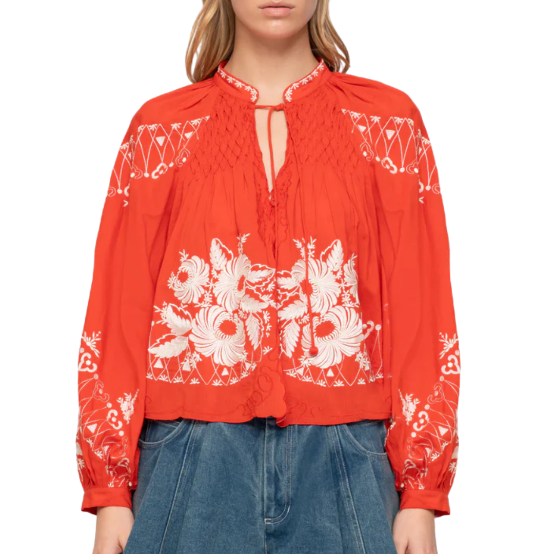 Serafina Top in Poppy
