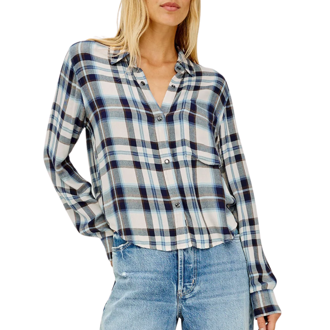 Malin Shirt in Ecru Midnight