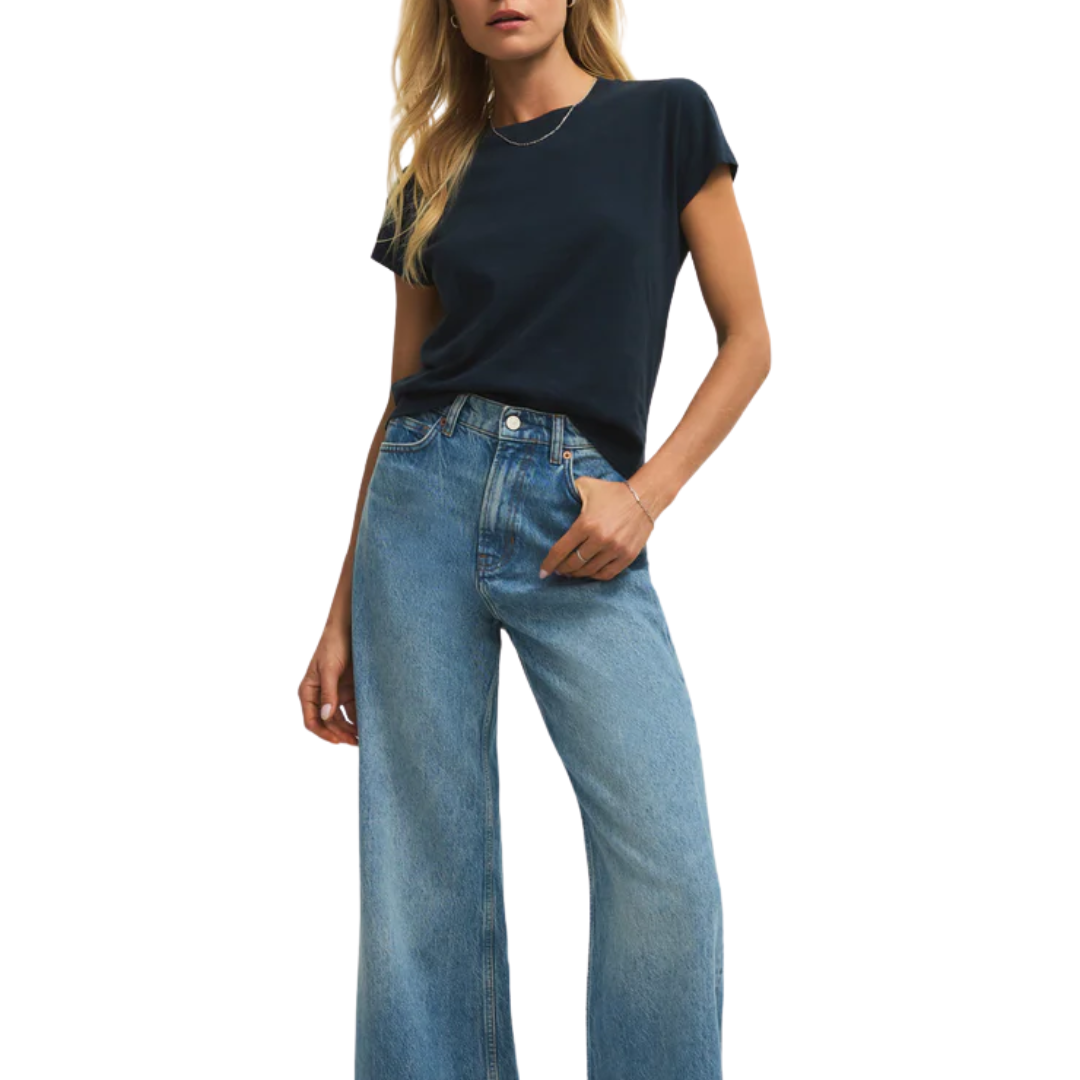 Modern Slub Tee in Eclipse