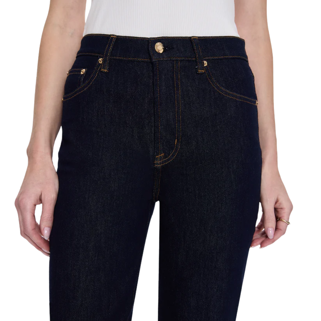 Bri High Rise Slim Straight in Nightfall