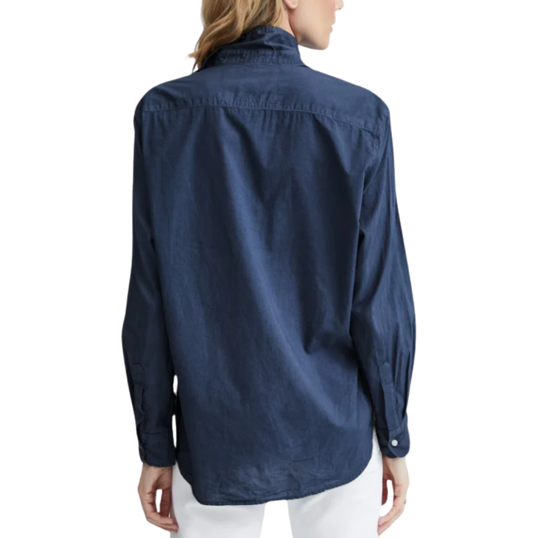 Eileen Relaxed Button-Up in Lake Blue